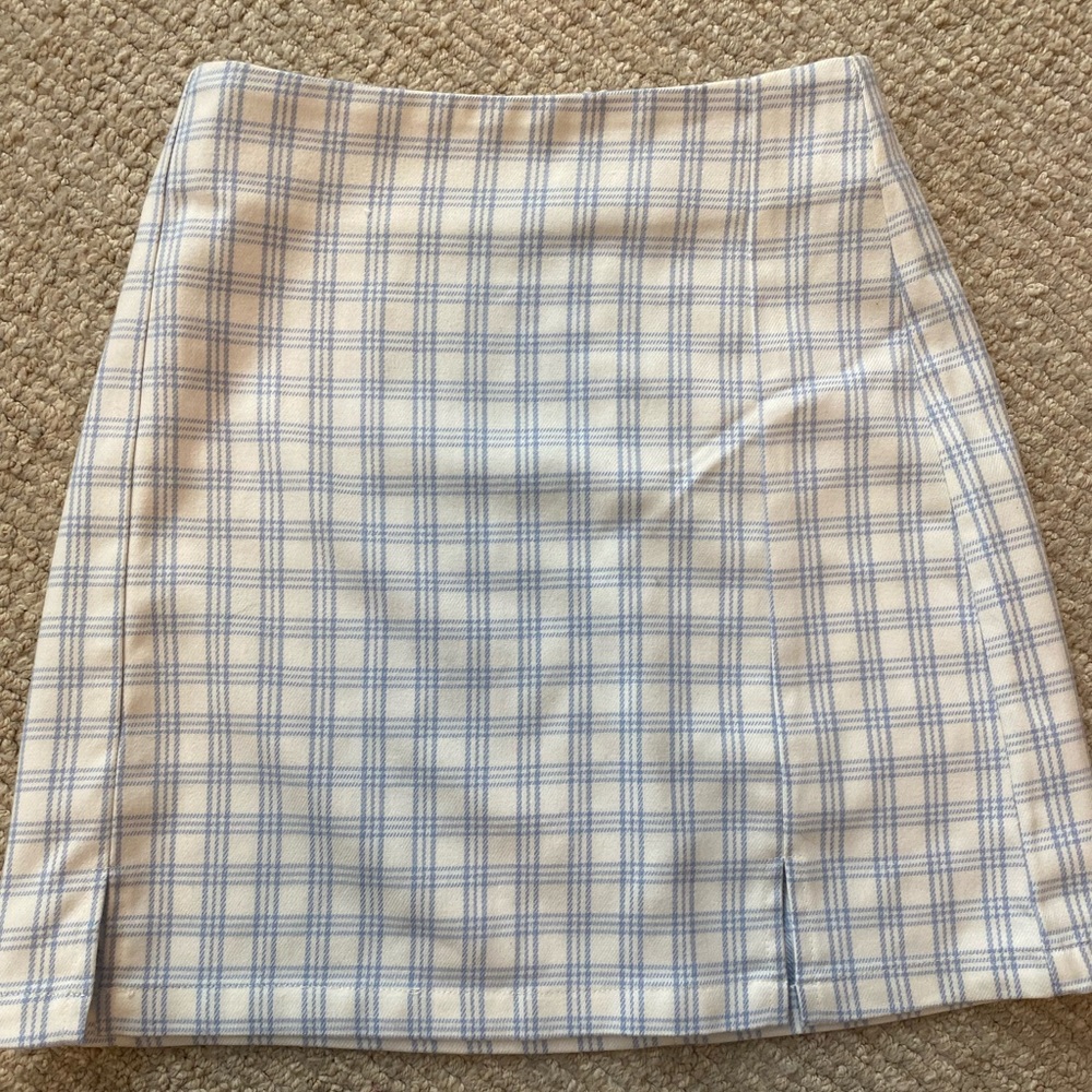 Brandy Melville Blue and White Skirt